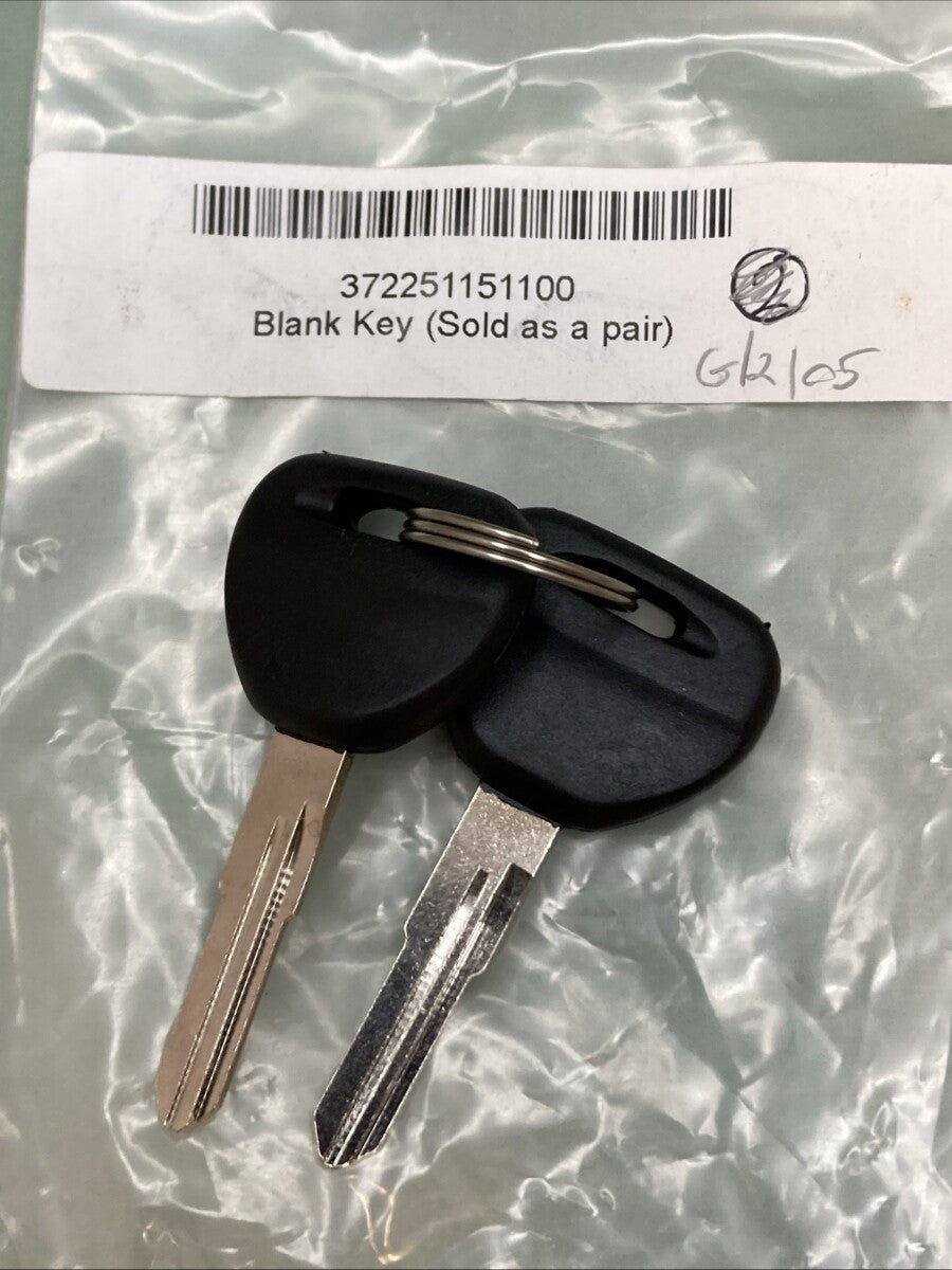NEW REPLACES HISUN 37225-115-1100 BLANK KEY, PAIR