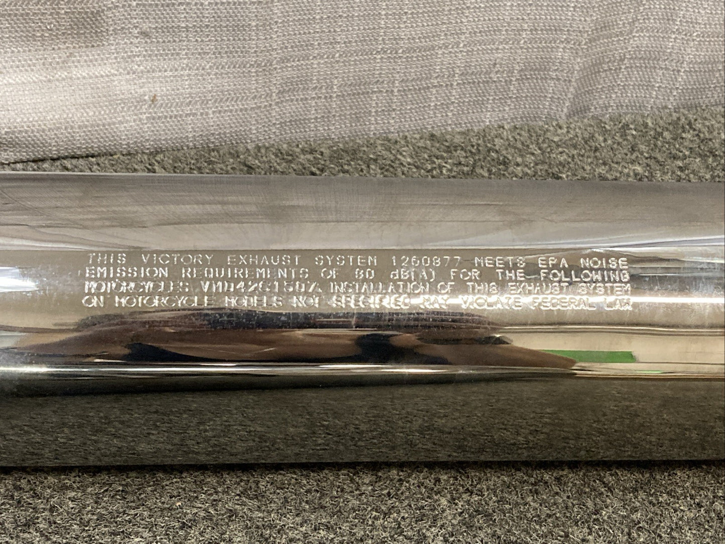 GENUINE VICTORY 2872390 CRUISER SLASHCUT EXHAUST SLIP ON SET