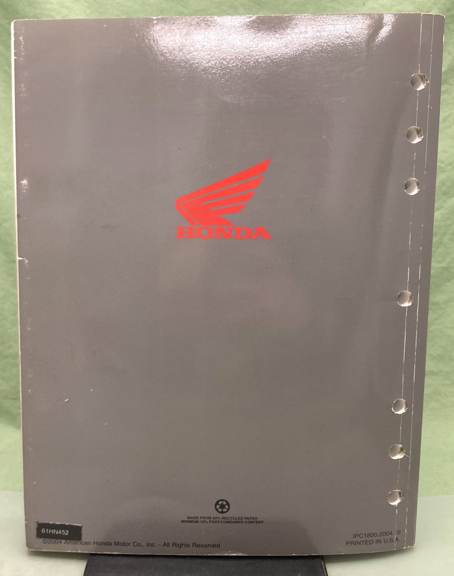 Genuine Honda 61HN452 TRX350TE/TM/FE/FM FourTrax Rancher Service Manual '04-'06