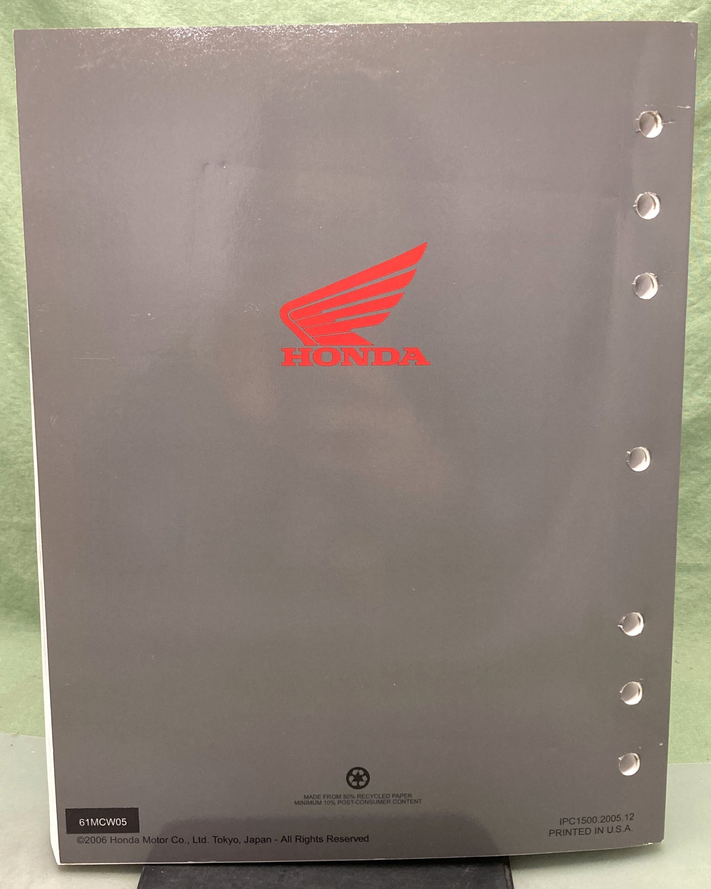 Genuine Honda 61MCW05 VFR800/A Interceptor Service Manual '02-'07