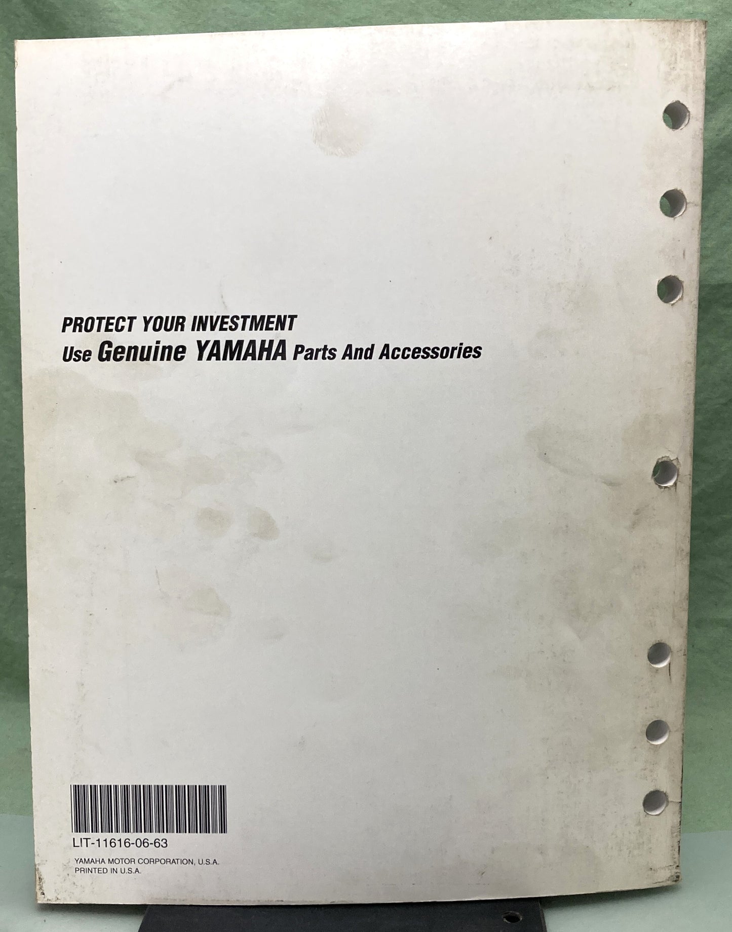 Genuine Yamaha LIT-11616-06-63 YFM 200 DXW Service Manual 1988