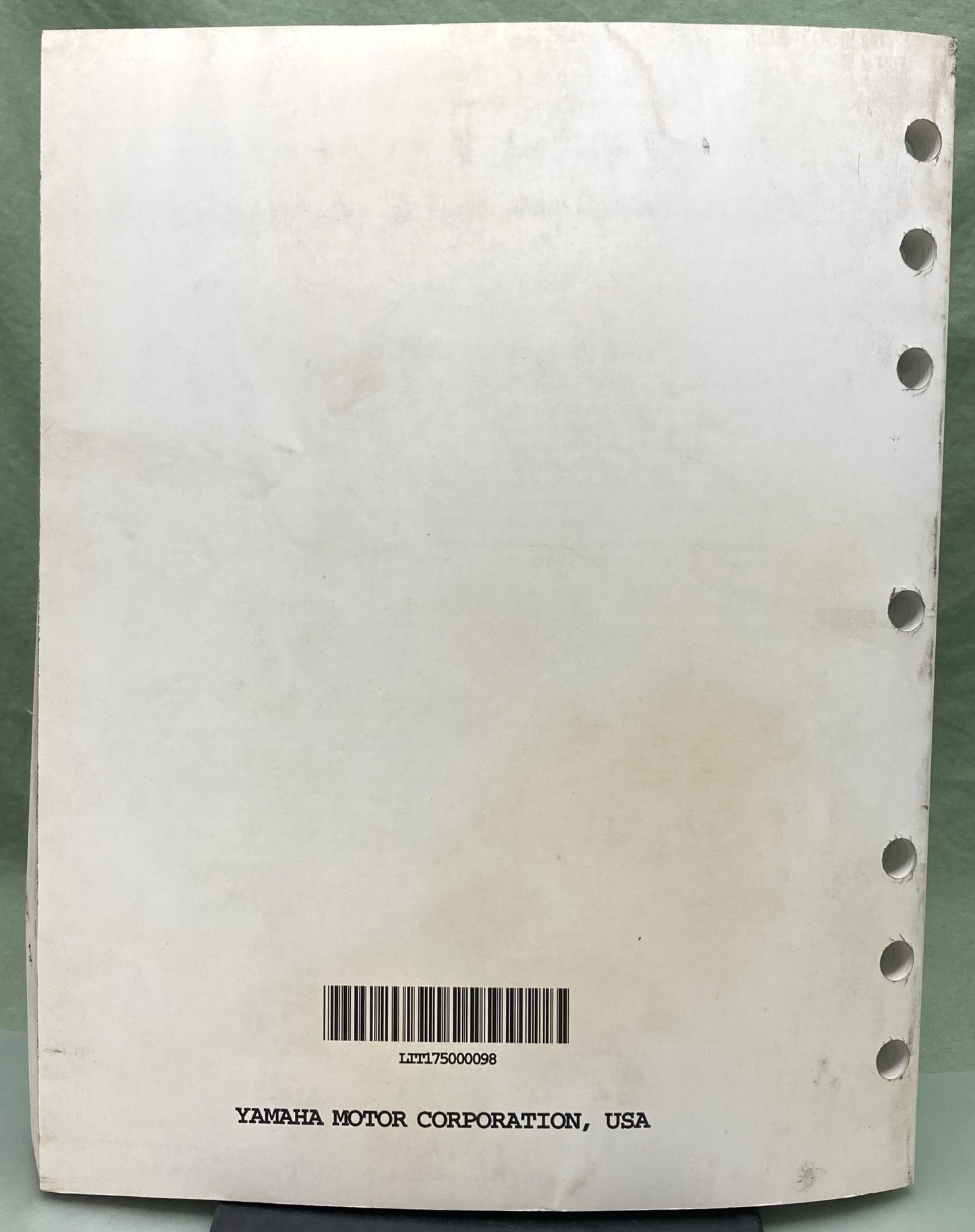 Genuine Yamaha LIT-17500-00-98 EF2800i Motorcycle/ATV Technical Update 1998