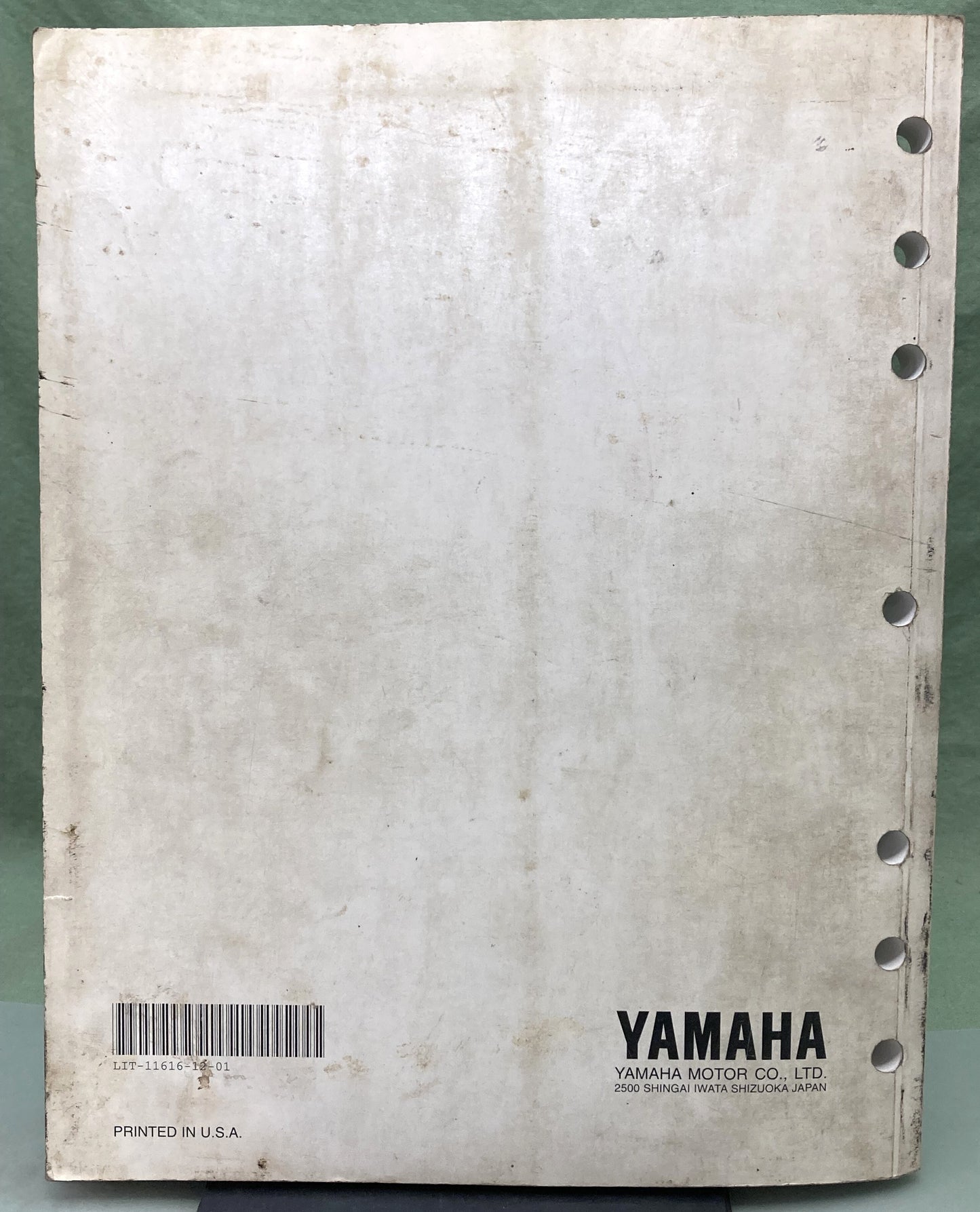 Genuine Yamaha LIT-11616-12-01 YFM250XL(C) Service Manual 1998