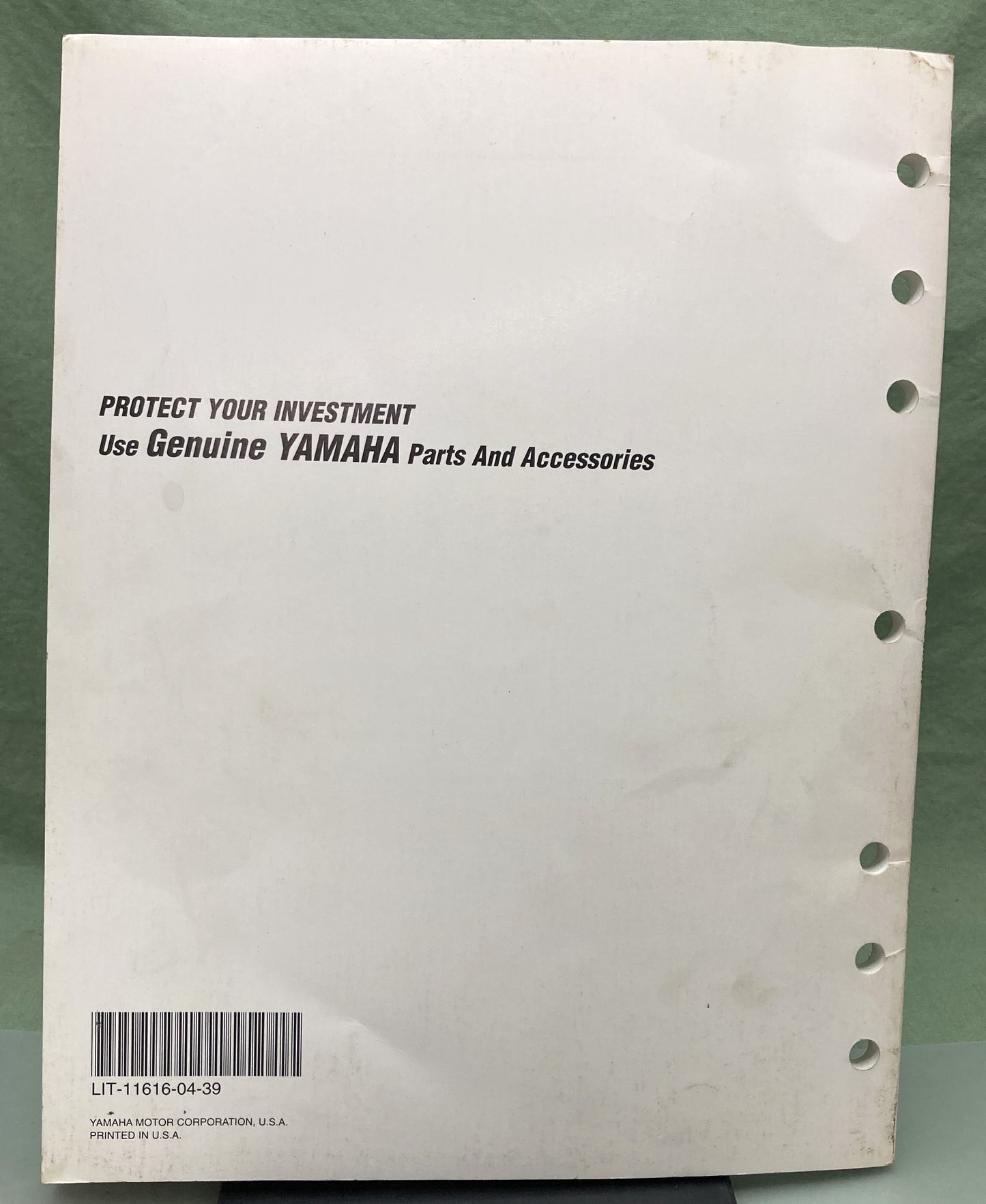 Genuine Yamaha LIT-11616-04-39 YT 60L Service Manual 1983