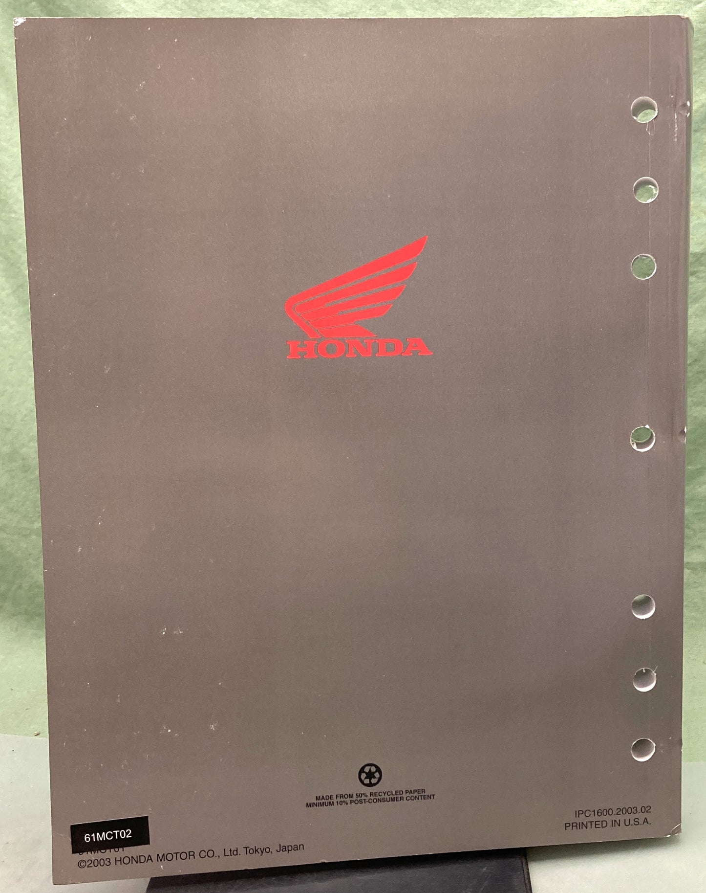 Genuine Honda 61MCT02 FSC600 Silver Wing Service Manual 2002-2004