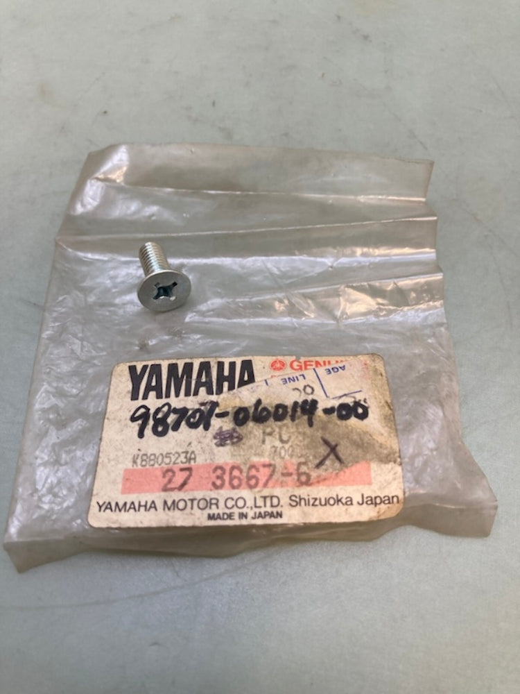Yamaha 98707-06014-00 Flat Head Screw New Genuine