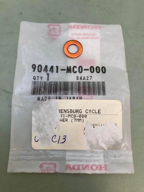 Honda 90441-MC0-000 Washer (7mm) New Genuine