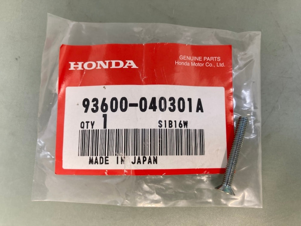 Qty 2 Honda 93600-040301A Flat Screw New Genuine