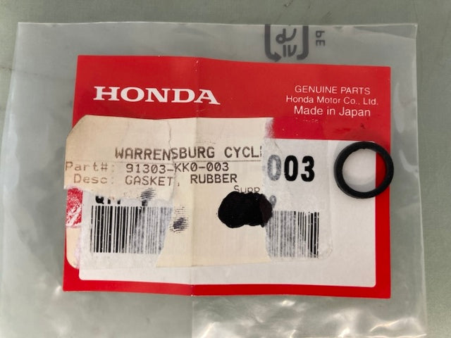 Honda 91303-KK0-003 Rubber Gasket New Genuine