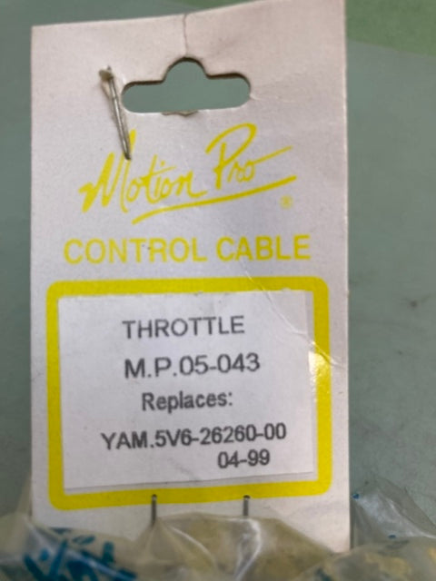 Motion Pro 05-043 Throttle Cable Yamaha 5V6-26260-00 New Genuine