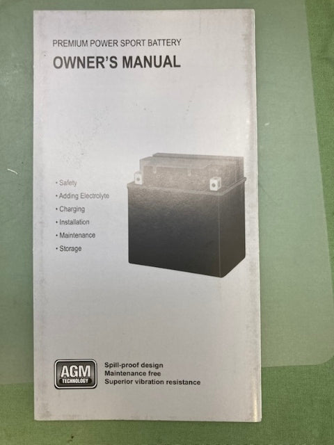 Parts Unlimited 2113-0107 AGM Battery YIX30L-BS With Acid New Genuine