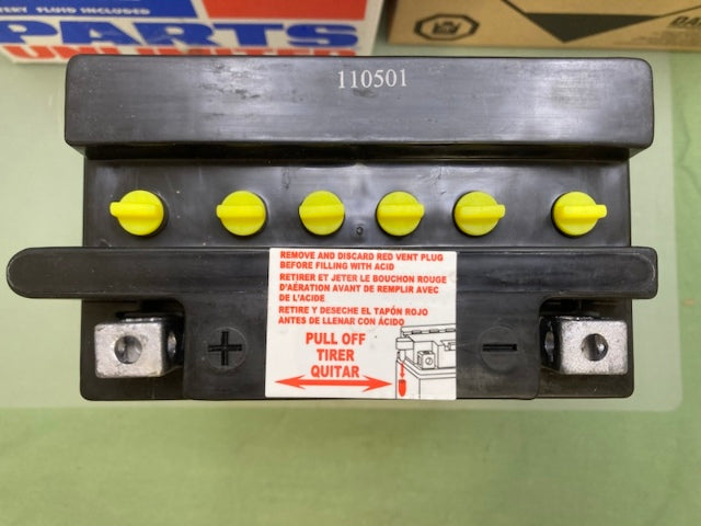 Parts Unlimited 2113-0188 12v Battery HYB16A-AB With Acid New Genuine