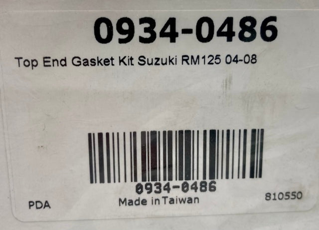 Moose Racing 0934-0486 Top End Gasket Kit Suz RM125 04'-08' New Genuine