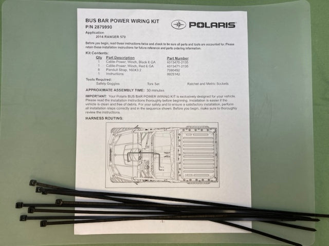 Polaris 2879990 K-Wire, Power, Bus, Rgm New Genuine