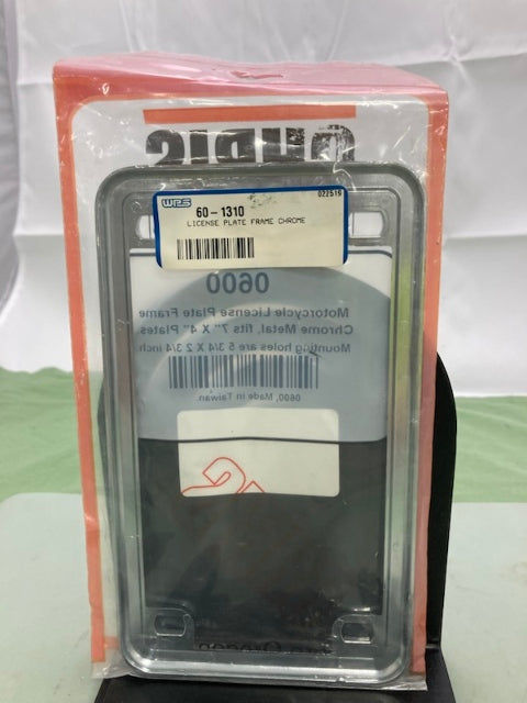 Chris Products 0600 7"x4" Motorcycle License Plate Frame New Genuine