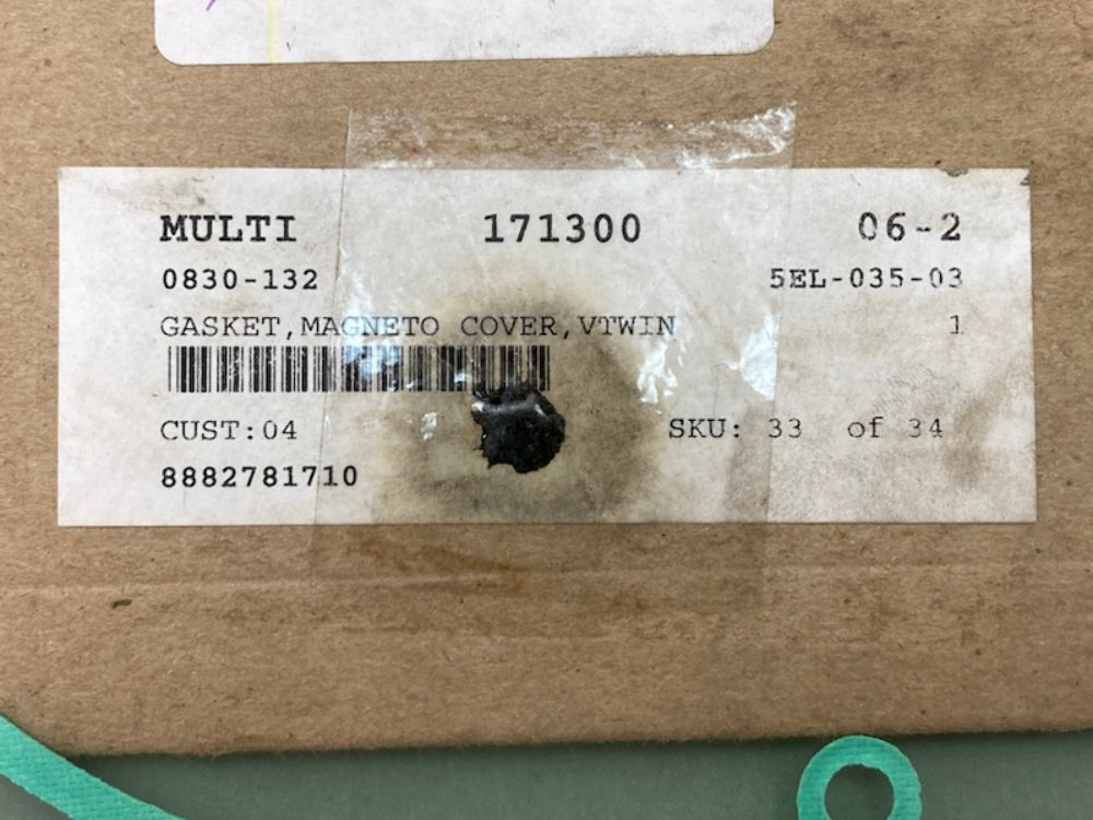 Arctic Cat 0830-132 Gasket, Magneto Cover, VTwin New Replaces
