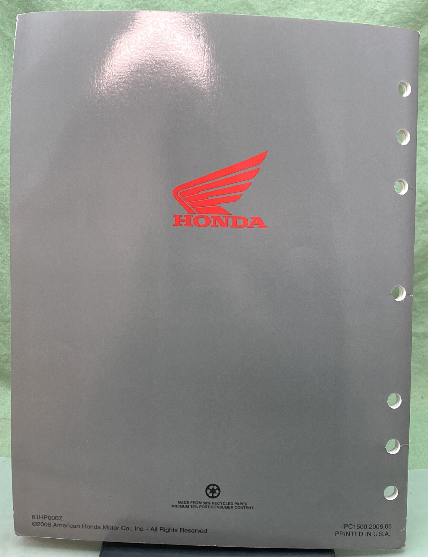 Genuine Honda 61HP000Z TRX500FE/FM Fourtrax Foreman Service Manual Addendum '07