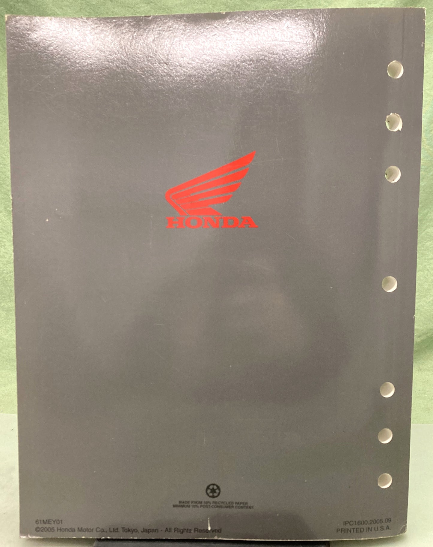 Genuine Honda 61MEY01 CRF450X Service Manual 2005-2006