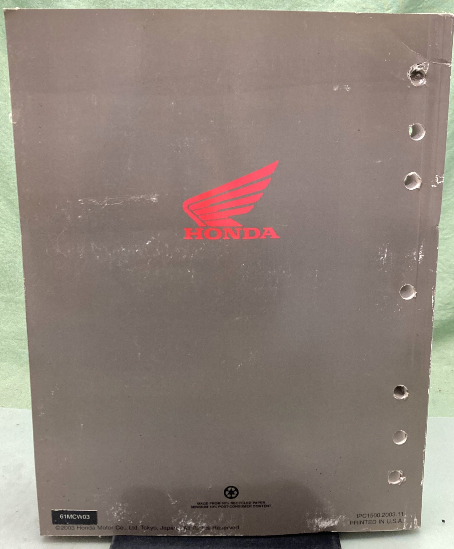 Genuine Honda 61MCW03 VFR800/A Interceptor Service Manual 2002-2005