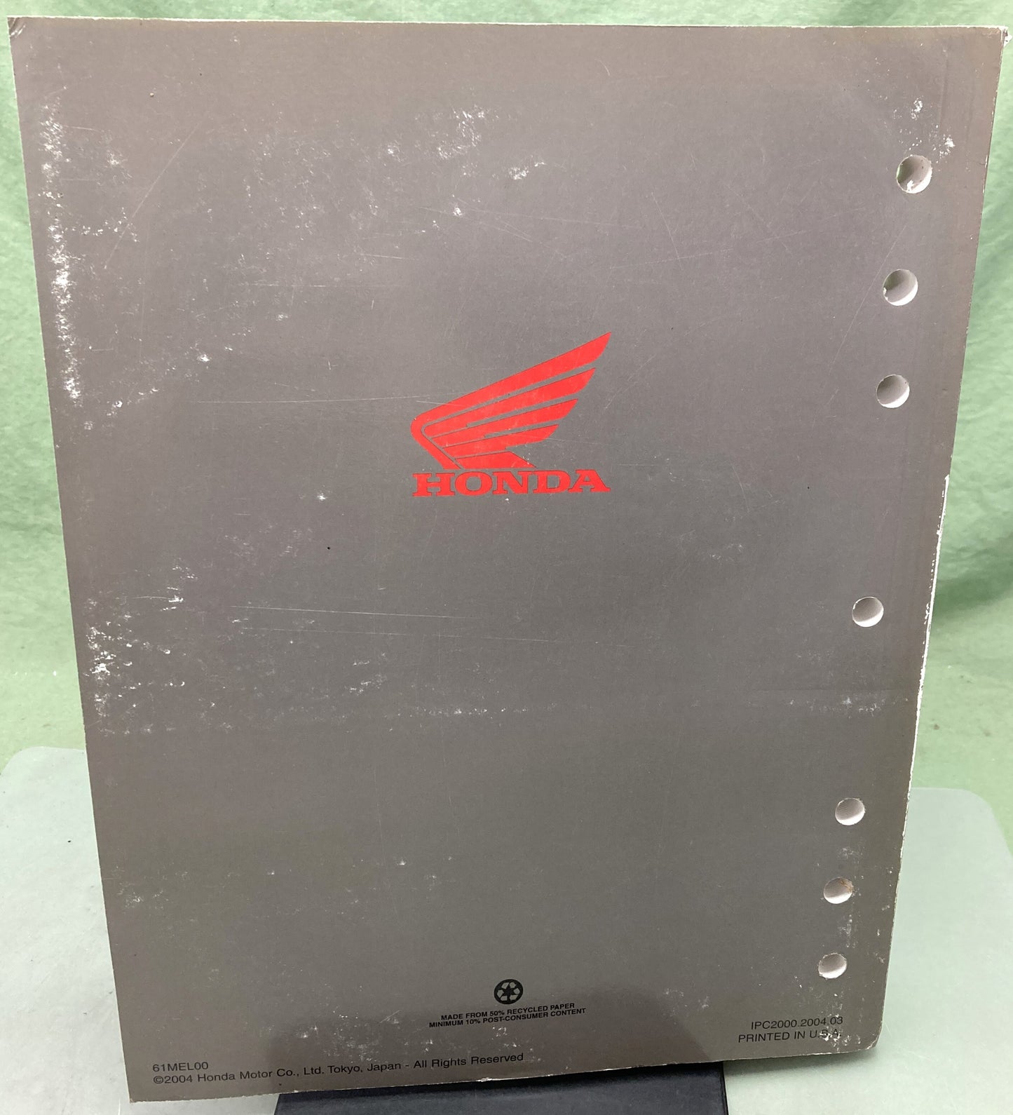 Genuine Honda 61MEL00 CBR1000RR Service Manual 2004