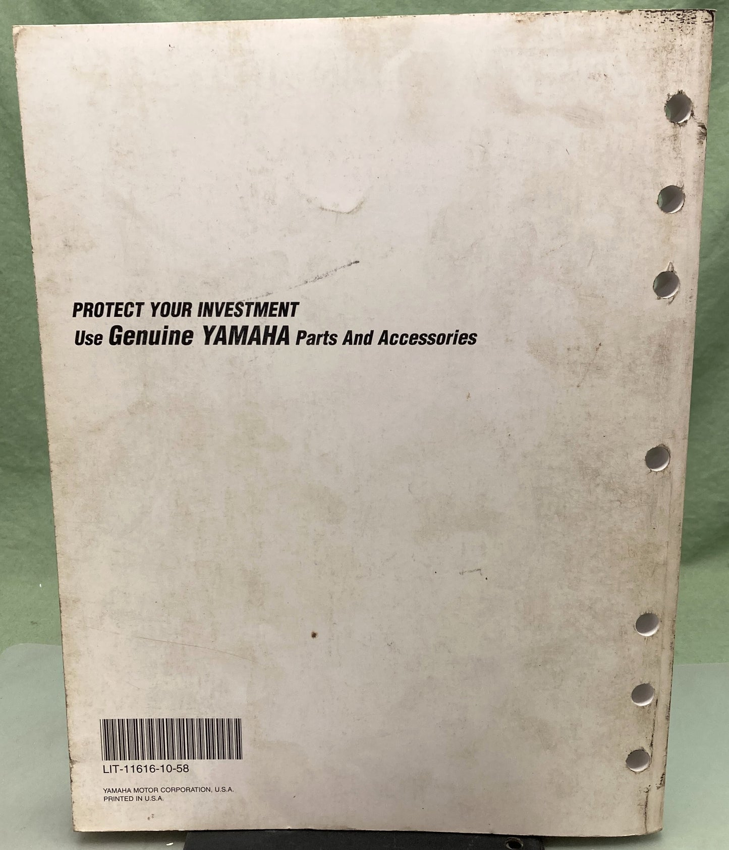 Genuine Yamaha LIT-11616-10-58 YFM350FWB Service Manual 1996