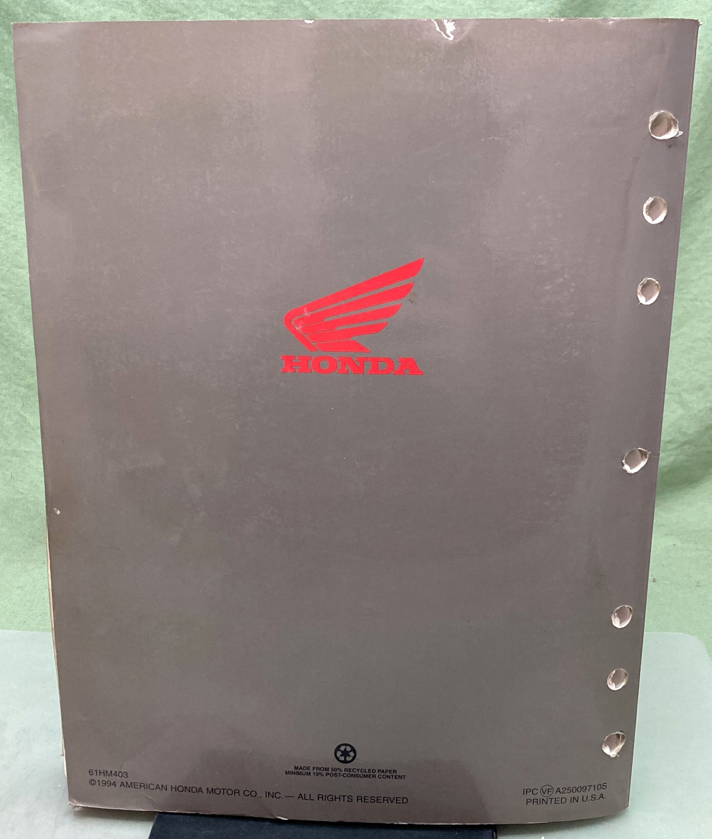 Genuine Honda 61HM403 TRX300 TRX300FW Fourtrax Service Manual '95-'99