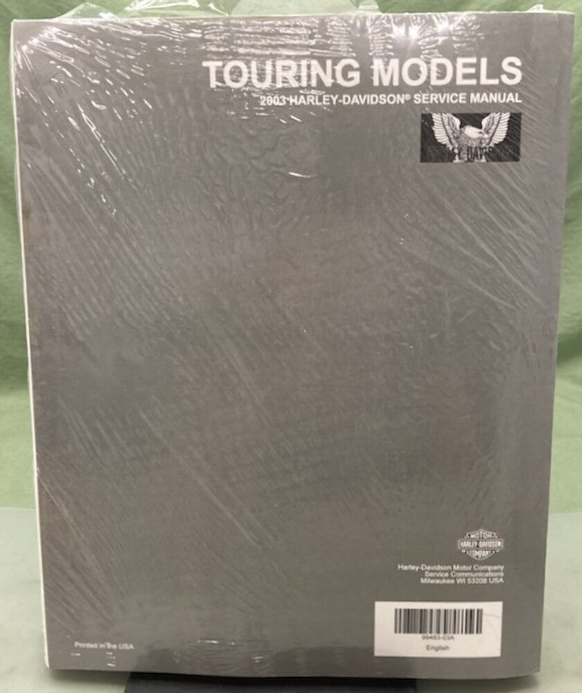 Harley Davidson 99483-03A Touring Models Service Manual 2003 New Genuine