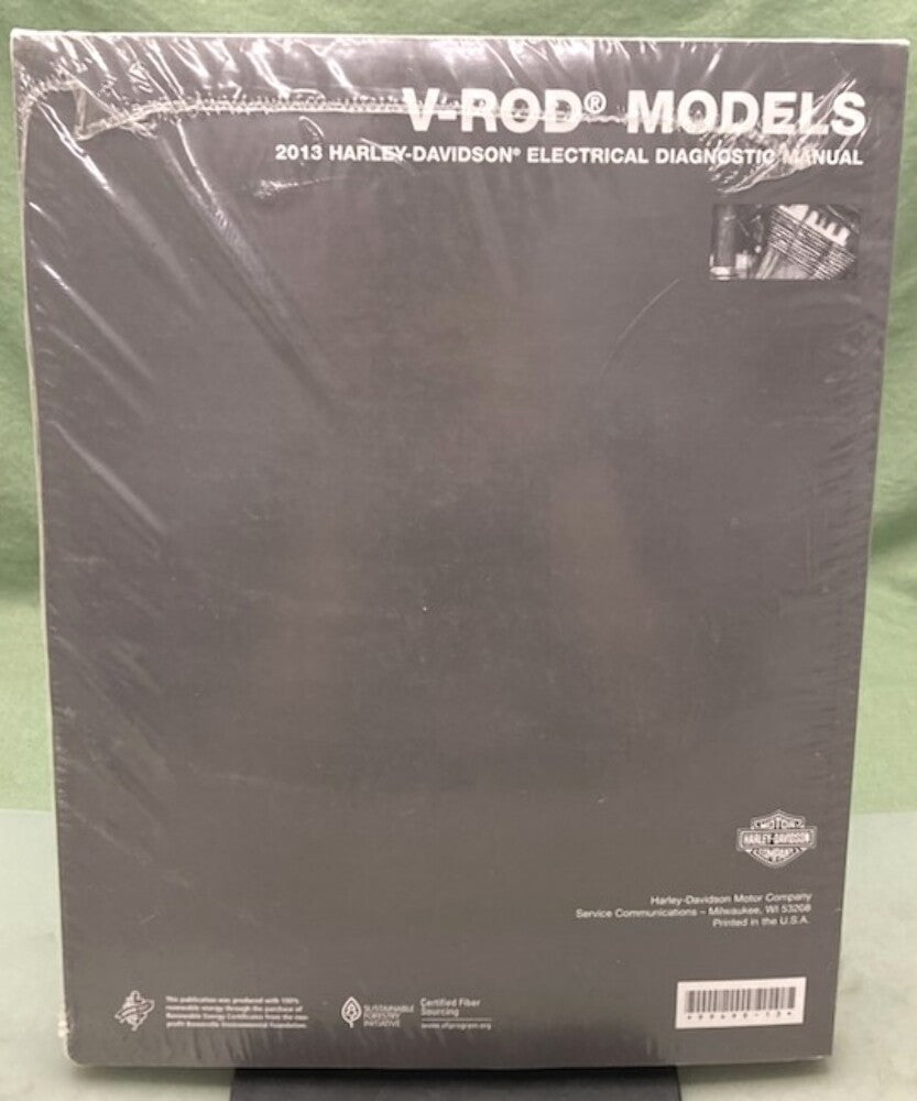 Harley Davidson 99499-13 V-Rod Models Electrical Diagnostic Manual 2013 New Gen.