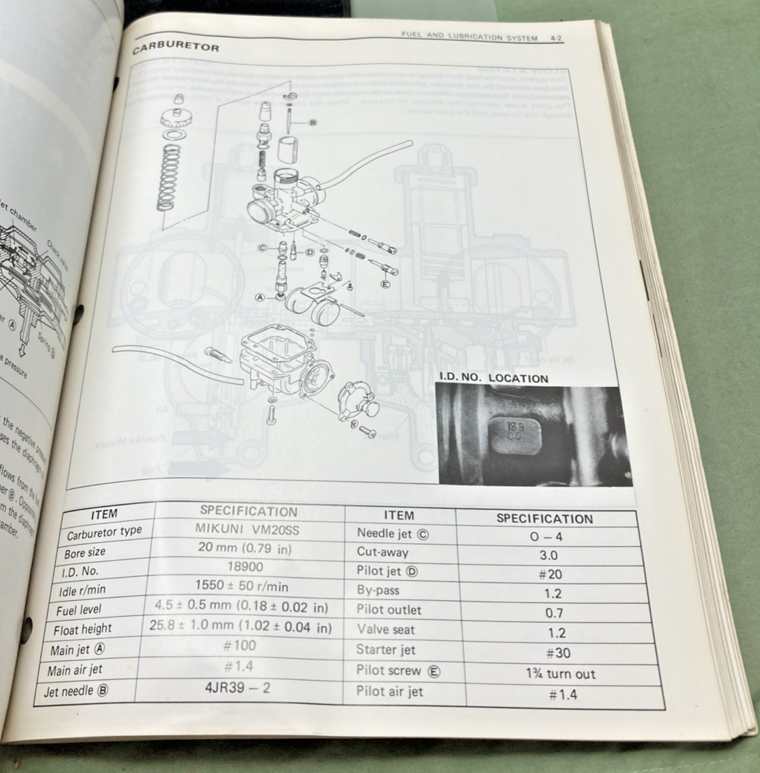 GENUINE SUZUKI 99500-41010-03E LT125 SERVICE MANUAL 1983