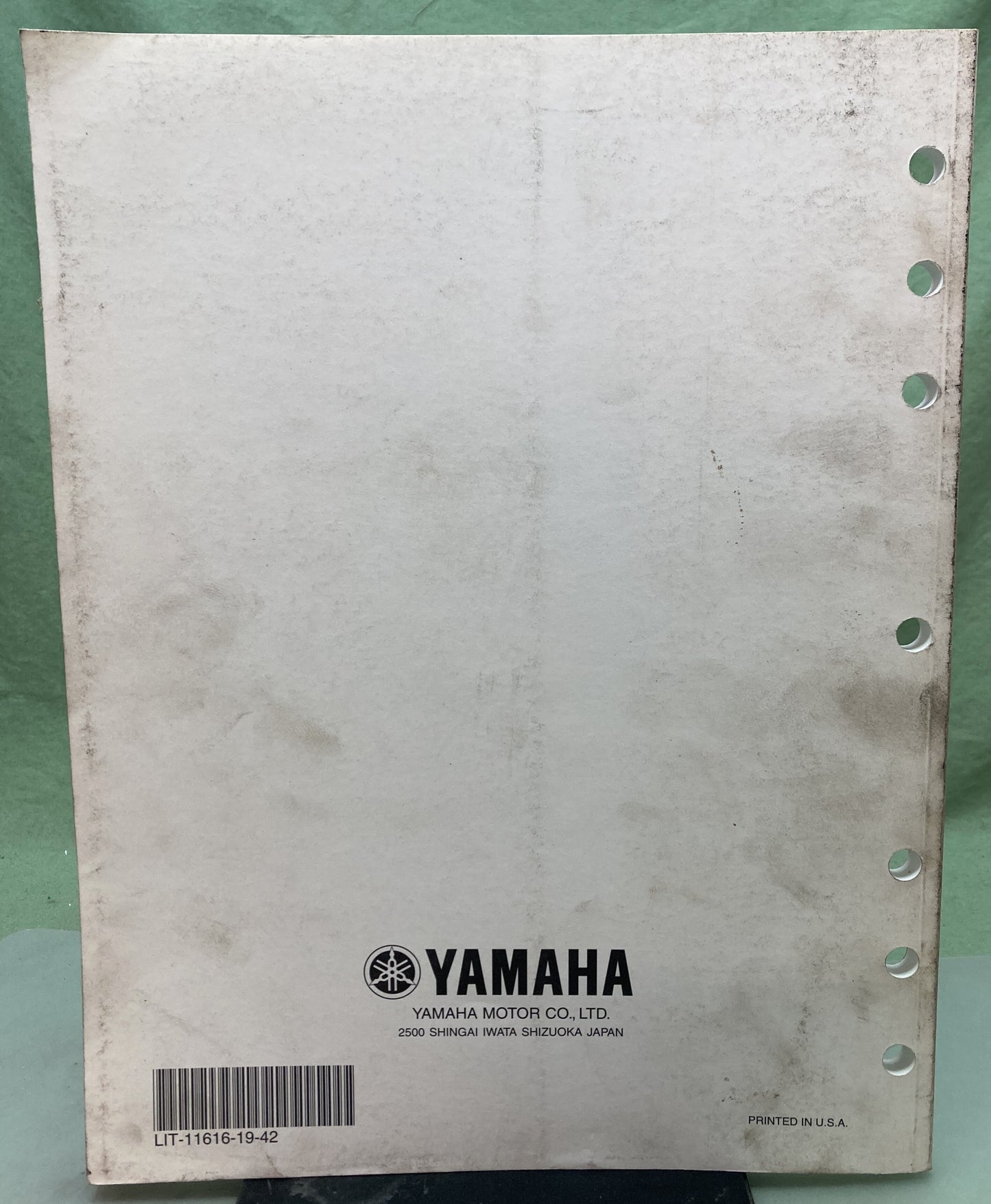 Genuine Yamaha LIT-11616-19-42 YFM45FXV Supp. Service Manual 2005