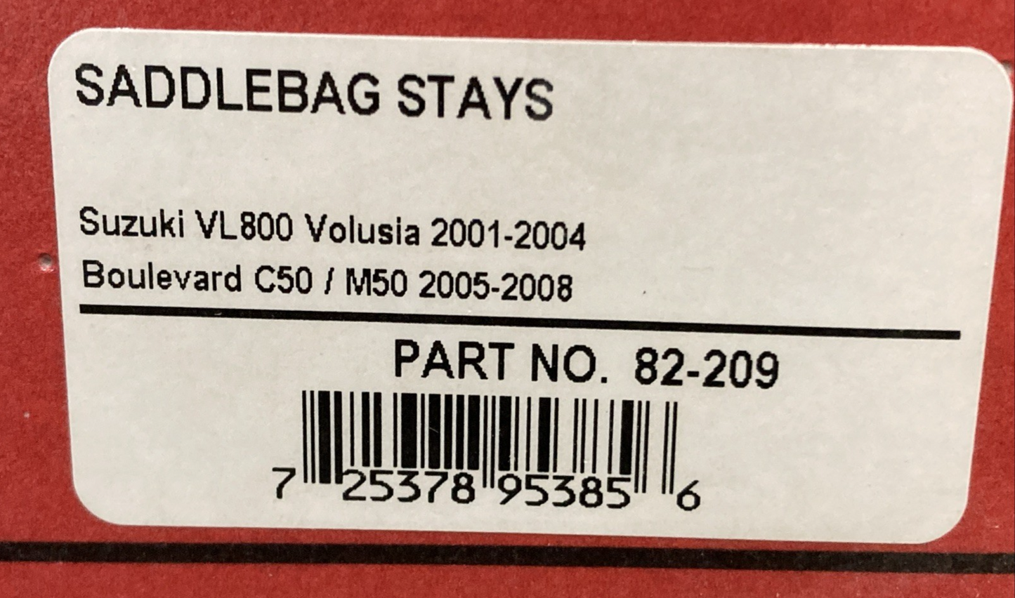 NEW GENUINE SHOW CHROME 82-209 SADDLEBAG STAYS