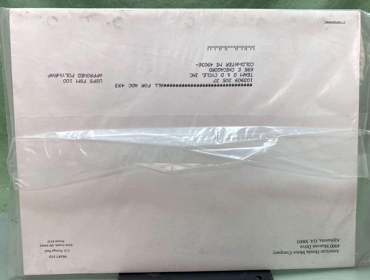 New Genuine Honda TE110 Warranty Flat Rate Manual General Purpose Engines 2003