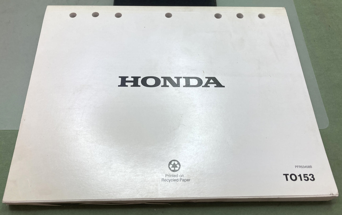 Genuine Honda TO153 Warranty Flat Rate Manual Power Equipment Products '86-'03