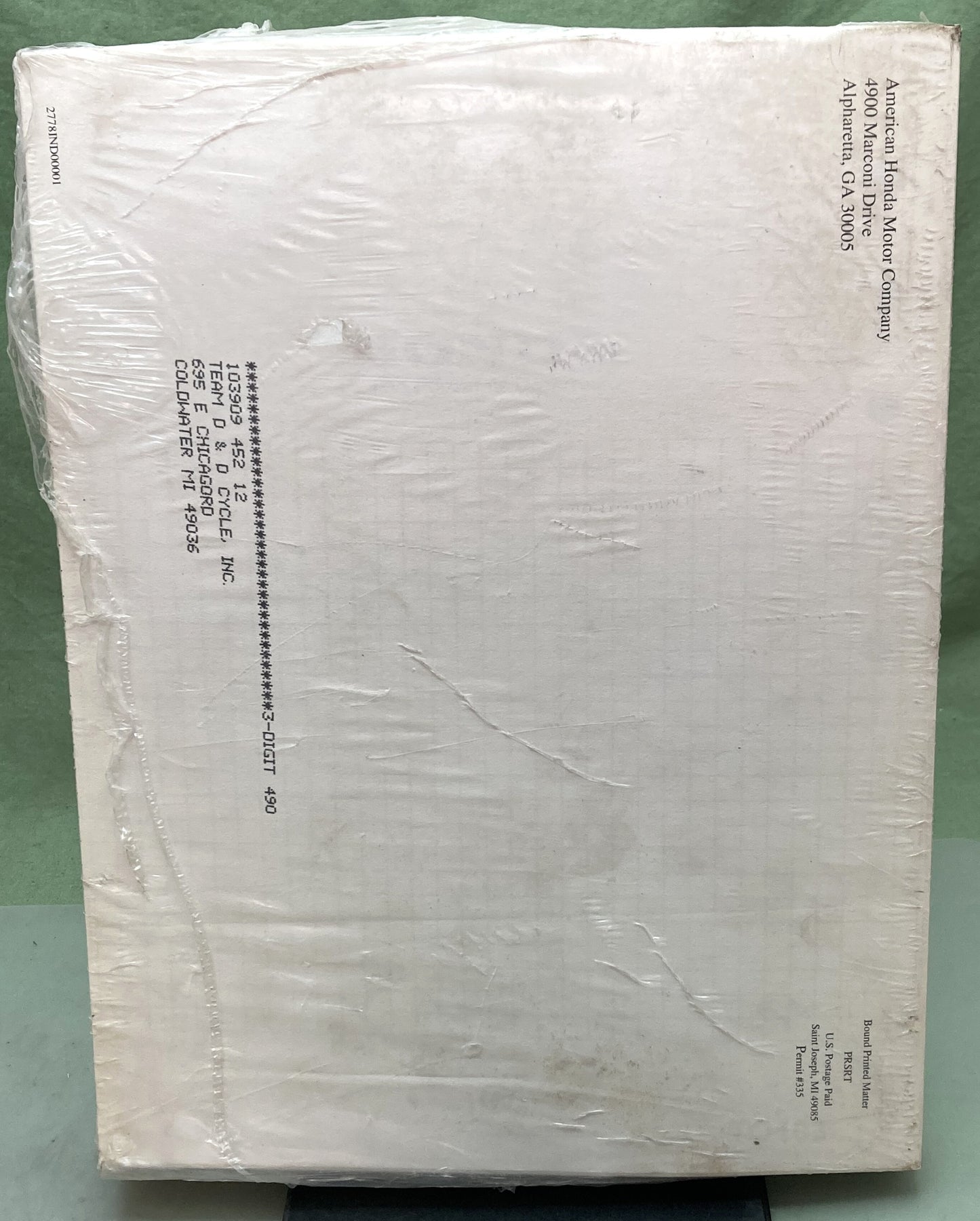 New Genuine Honda PSV52522G Troubleshooting Manual '98-'05