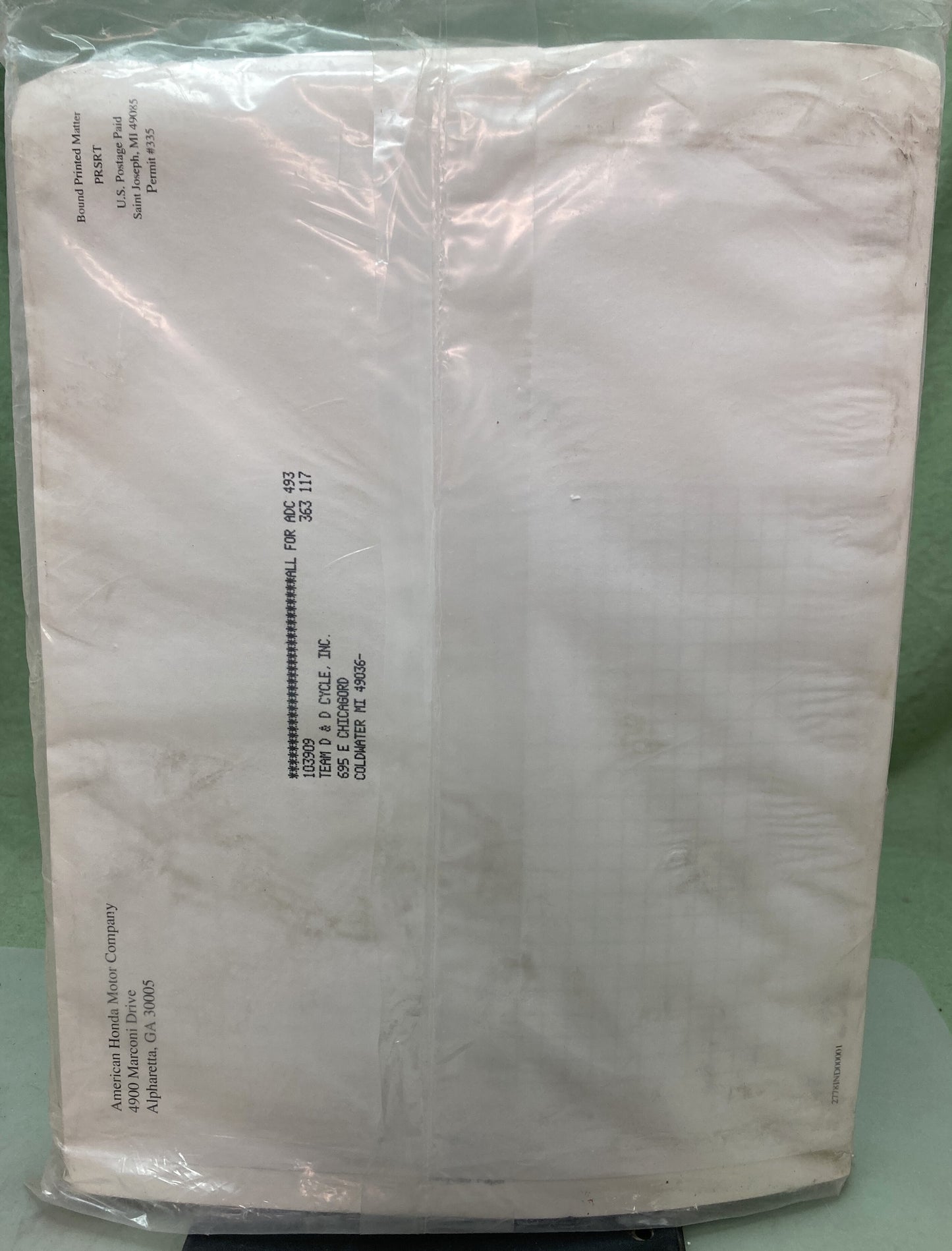 New Genuine Honda PSV52522E Troubleshooting Manual '98-'03