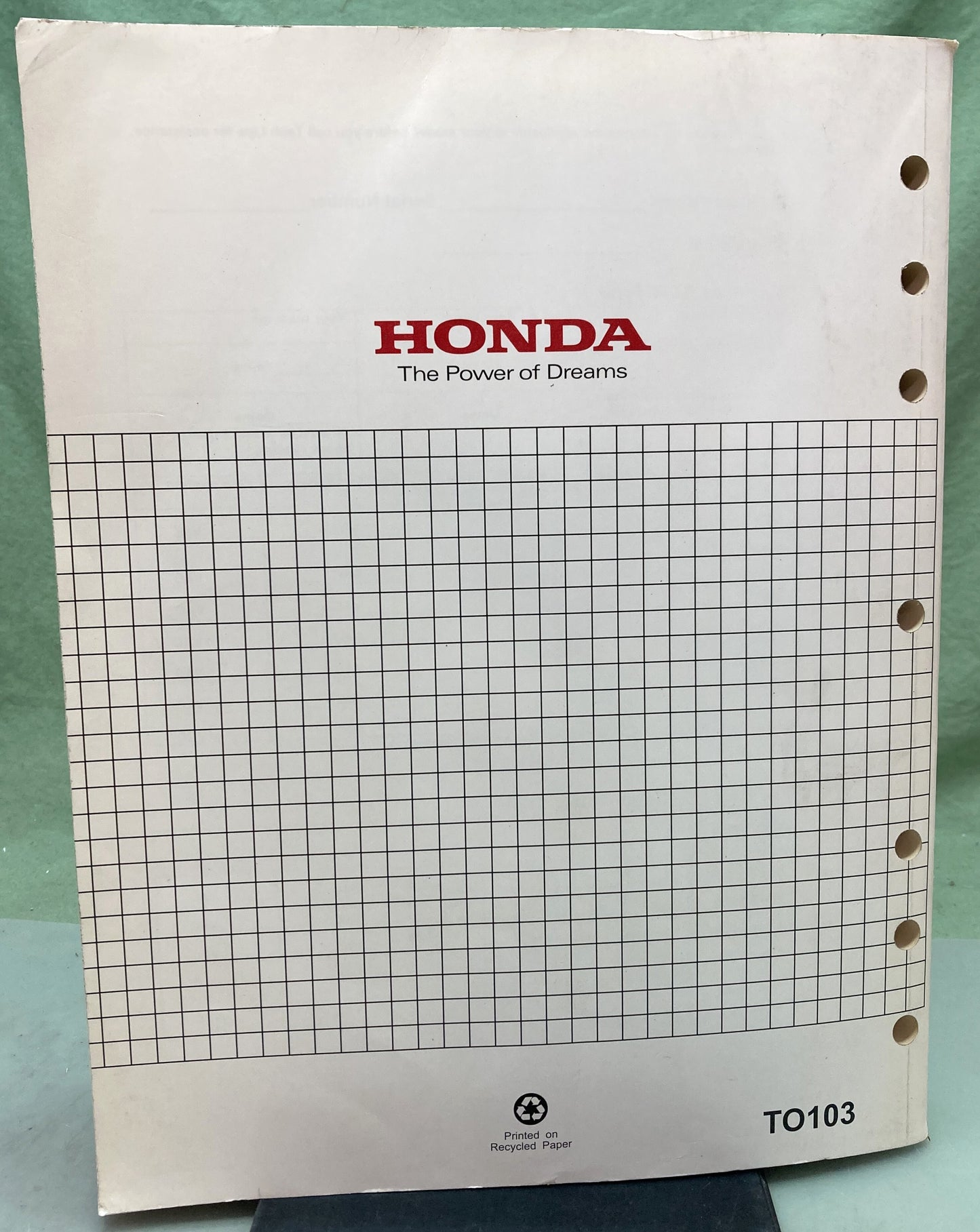 Genuine Honda PSV52522H Troubleshooting Manual '98-'06