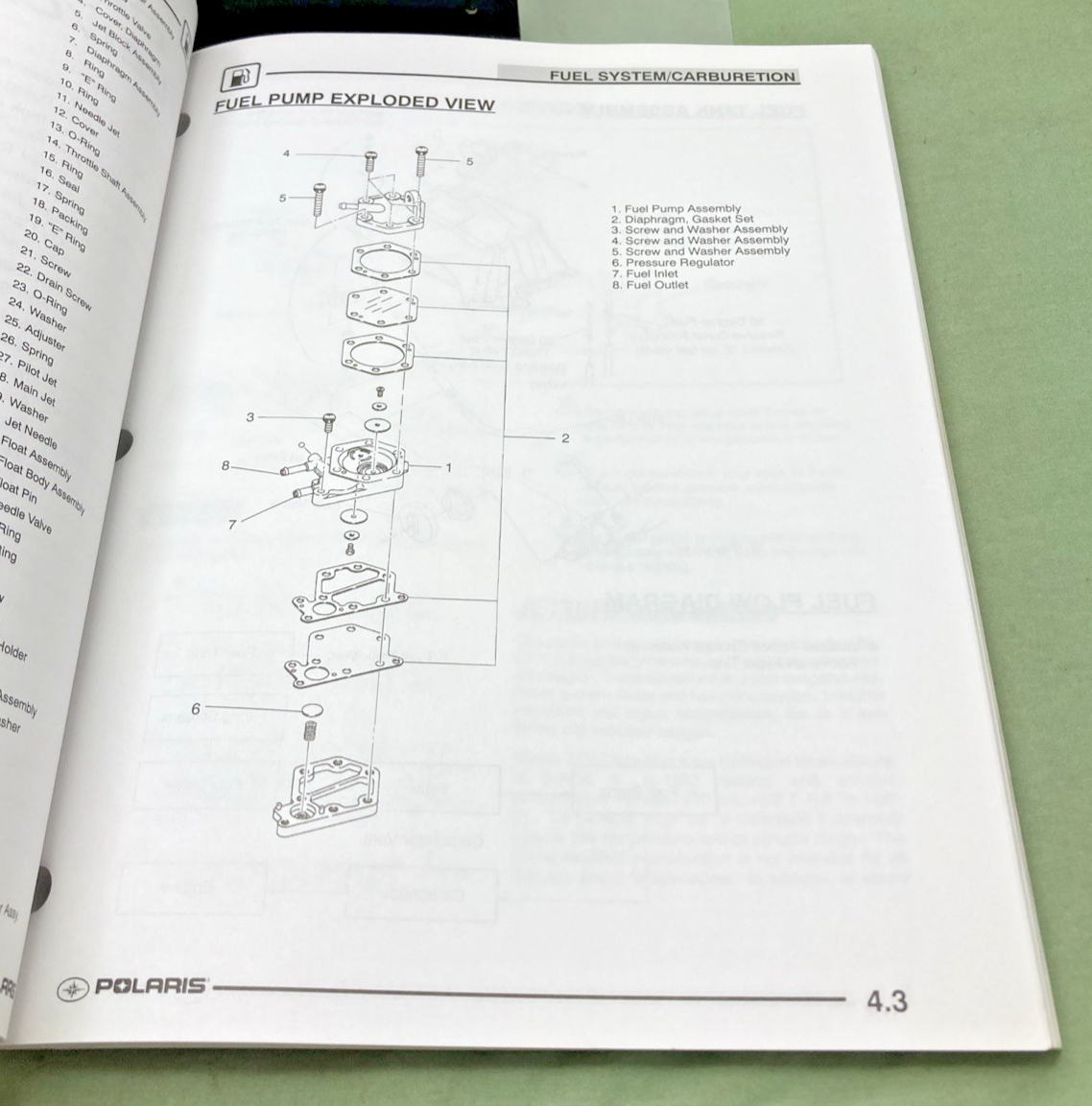 GENUINE POLARIS 9919486 TRAIL BOSS SERVICE MANUAL 2004-2005