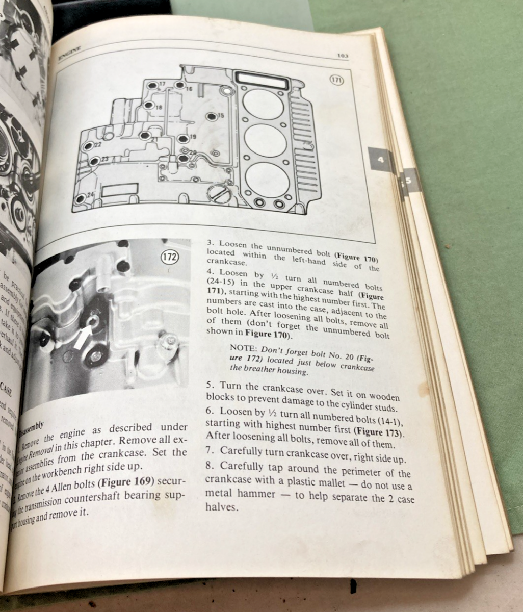 GENUINE CLYMER M404 YAMAHA XS750 TRIPLES SERVICE MANUAL 1976-1979