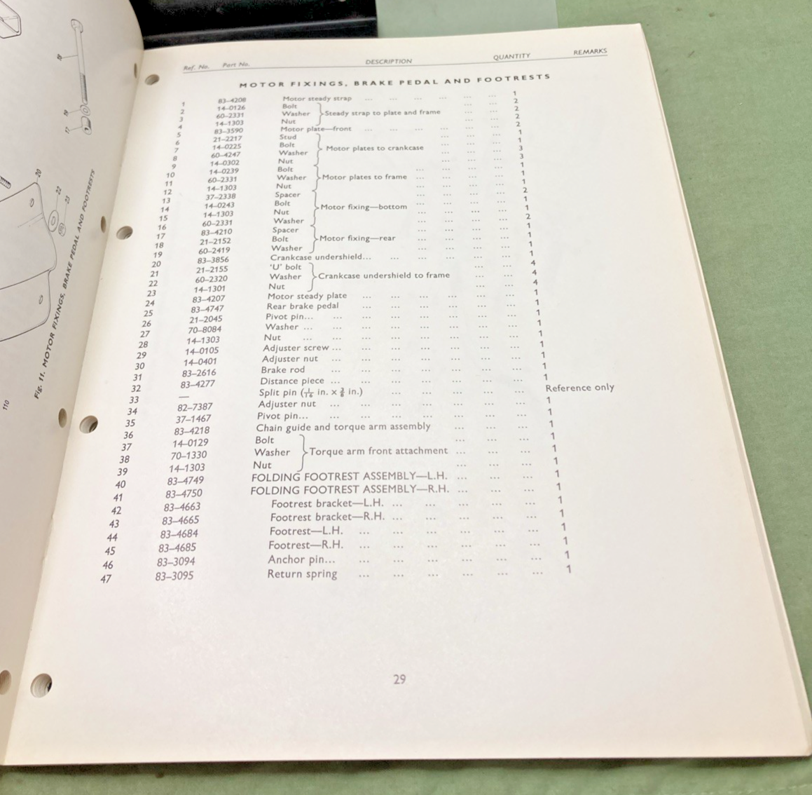 GENUINE TRIUMPH 99-0973 REPLACEMENT PARTS CATALOGUE 1973