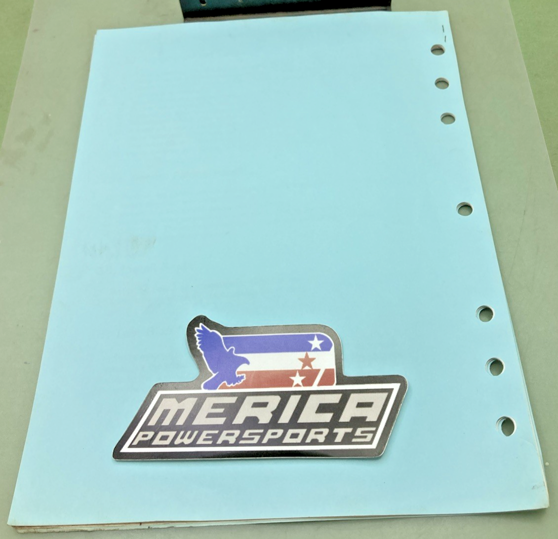 GENUINE SUZUKI 99923-15971-001 TL1000SV TECHNICAL UPDATE SEMINAR SUPPLEMENT 1997