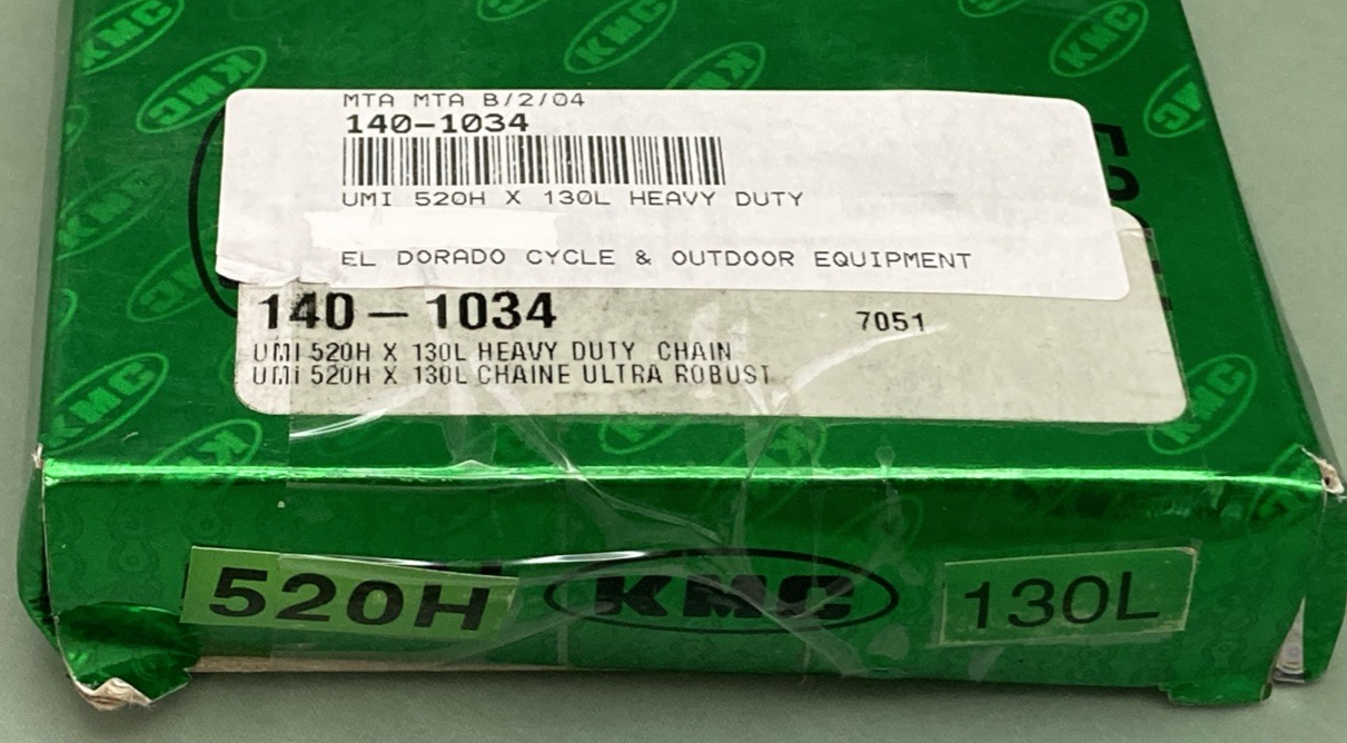 NEW GENUINE KMC 140-1034 HEAVY DUTY CHAIN 520H-130L