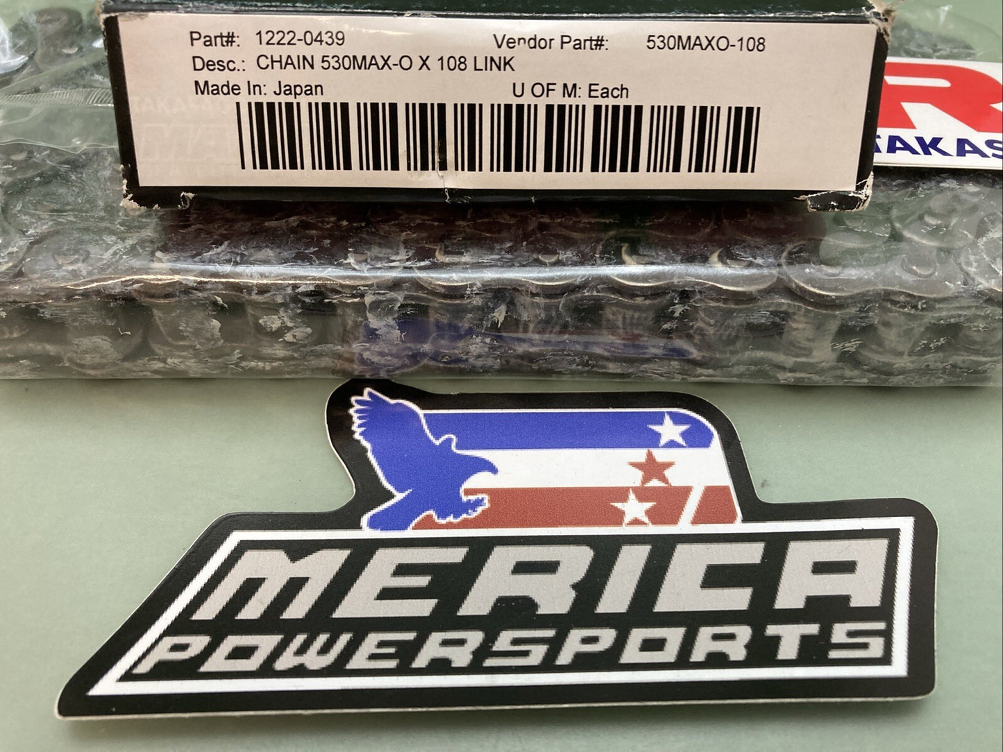 NEW GENUINE RK TAKASGO RK 530 MAXO-108 LINK CHAIN 1222-0439