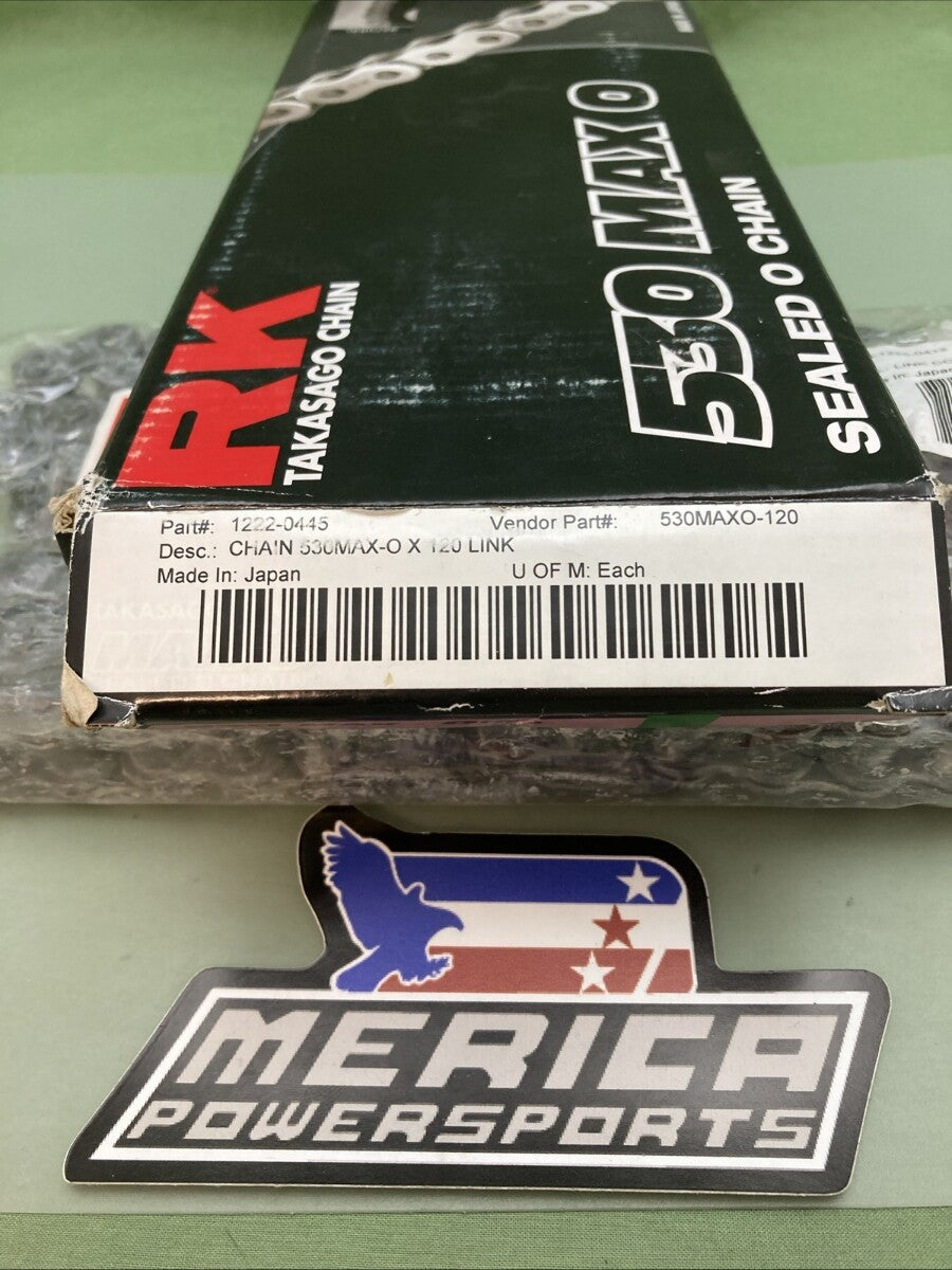 NEW GENUINE RK TAKASGO RK 530 MAX-O-X-120 LINK SEALED O CHAIN 1222-0445