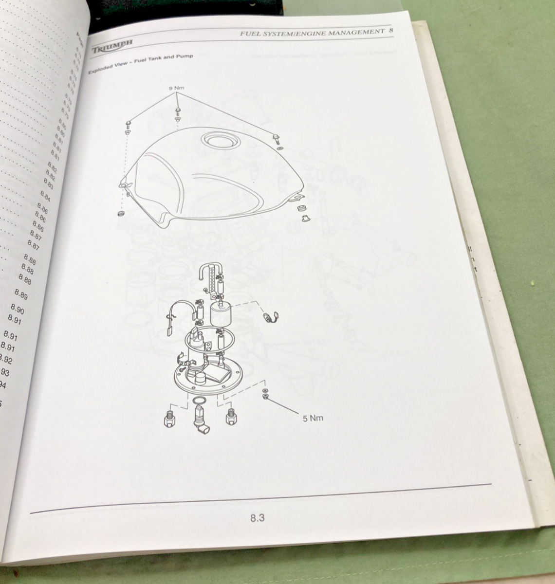 GENUINE TRIUMPH 3851600 TT600 SPEED FOUR SERVICE MANUAL 2003