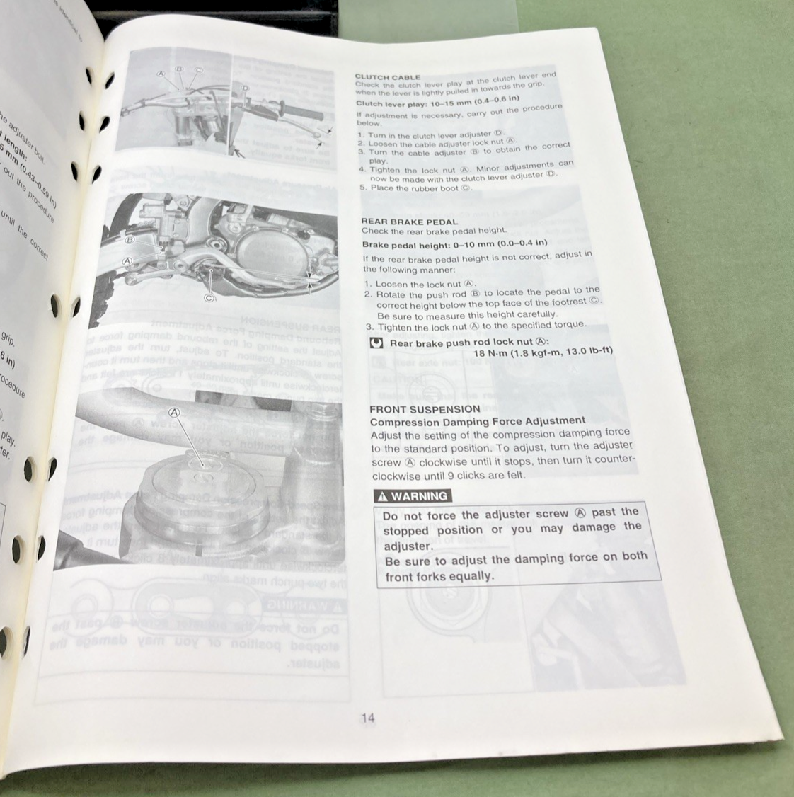 GENUINE SUZUKI 99505-01064-03E RM125K4 ASSY AND PRE-DELIVERY SERVICE GUIDE 2003