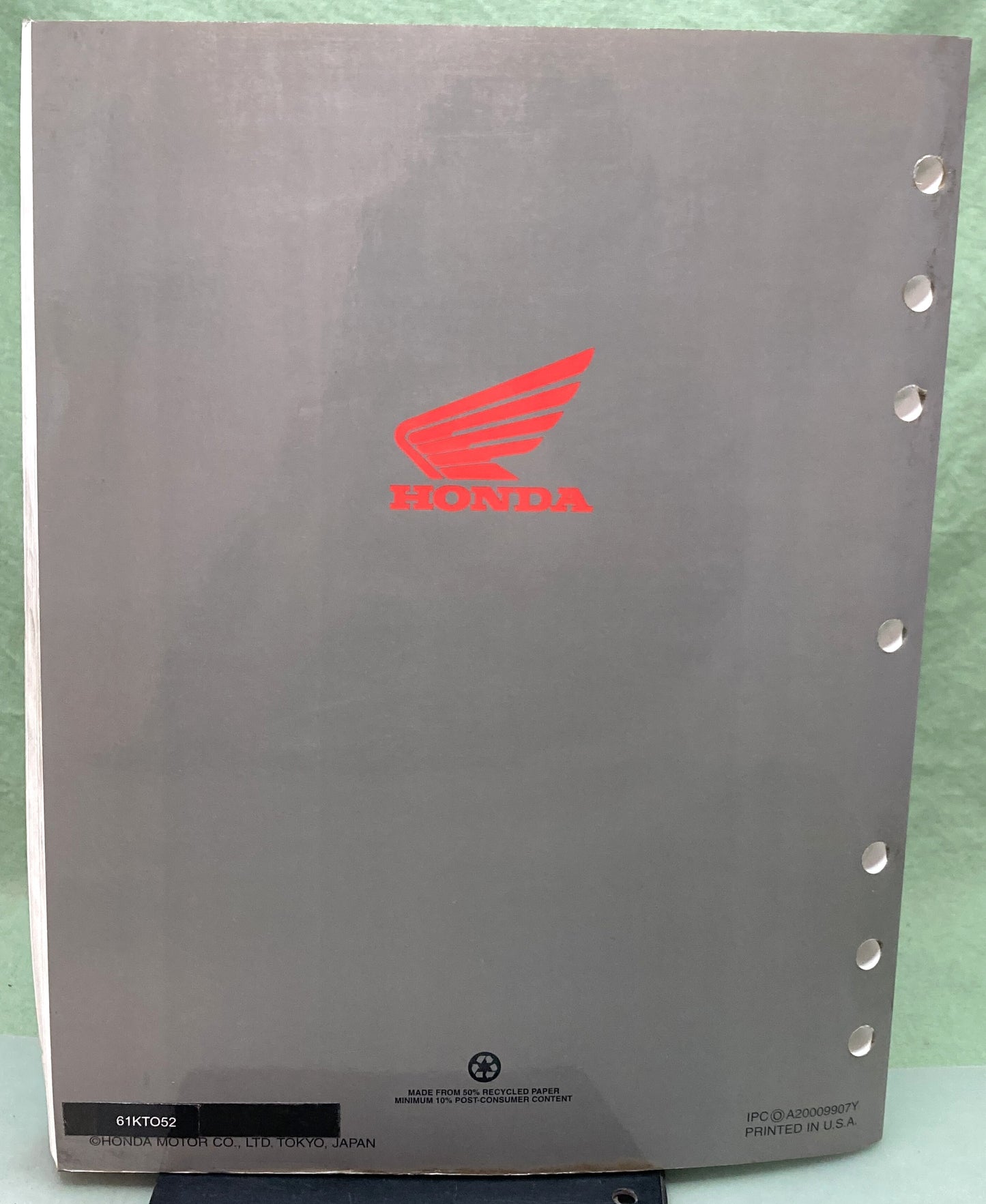 Genuine Honda 61KTO52 XR200R Service Manual 2000-2002