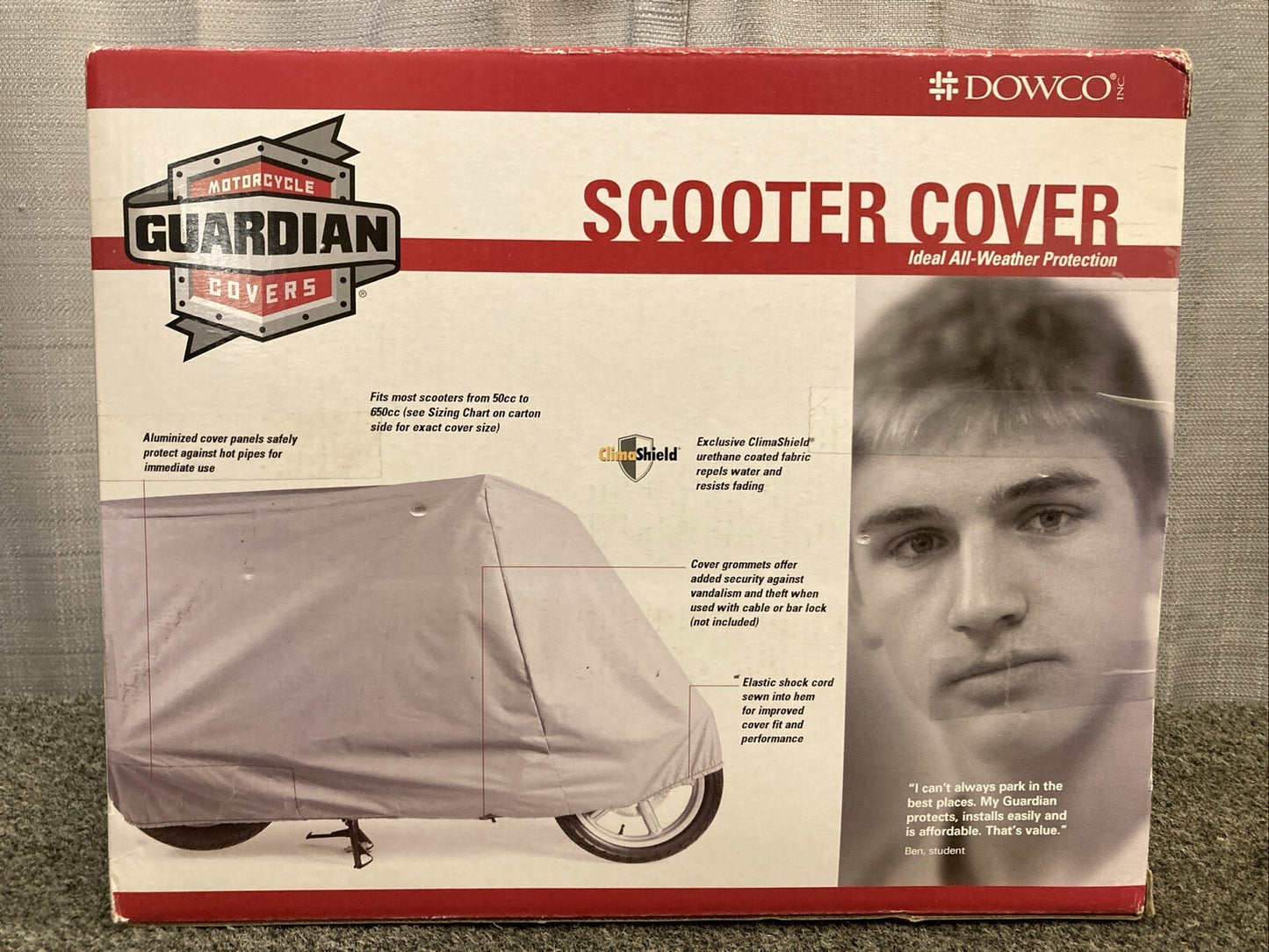 NEW GENUINE DOWCO GUARDIAN 51224-00 XL SCOOTER COVER