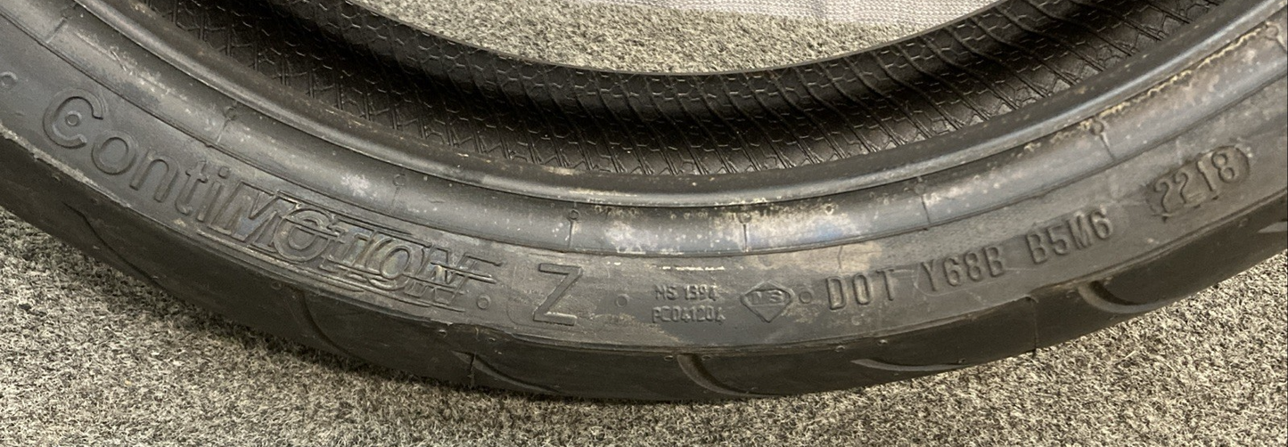 NEW CONTINENTAL CONTI MOTION 120/70 ZR 17 58W FRONT TL MOTORCYCLE TIRE