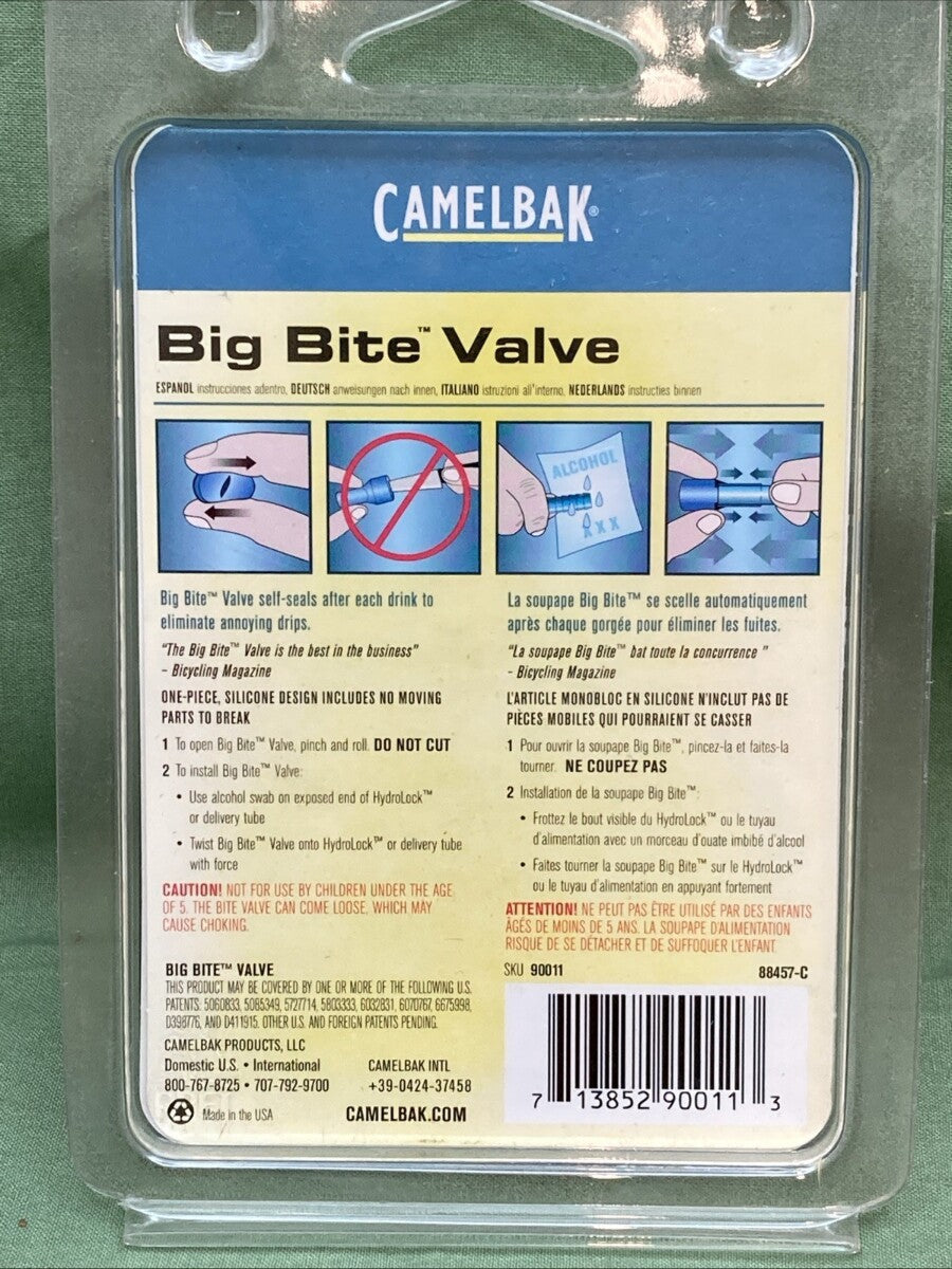 QTY 3 NEW GENUINE CAMELBAK 90011 BIG BITE VALVE