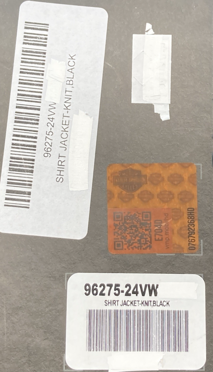 NEW GENUINE HARLEY DAVIDSON 96275-24VW WOMEN'S S Shadow Black Jacket/Shirt